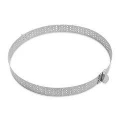 Cercle à Tarte Extensible Perforé En Inox -Cuisine Fournitures Magasin 573039 4 2 Cercle a tarte extensible perfore en inox Scrapcooking