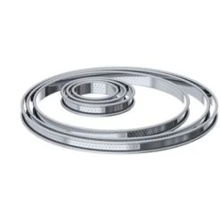 De Buyer Cercle à Tartelette Inox Perforé 8 Cm