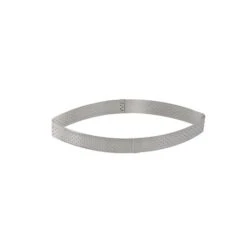 De Buyer Cercle Perforé à Tarte Et Calisson Valrhona 10 Cl 12 Cm Inox