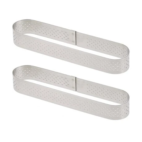 De Buyer Lot De Deux Cercles Perforé Oblong Individuel 1 De Buyer Lot De Deux Cercles Perforé Oblong Individuel