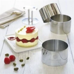 3 Cercles De Présentation En Inox Avec Poussoir