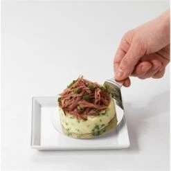 Lot 3 Cercles De Présentation En Inox Avec Poussoir + 3 Supports -Cuisine Fournitures Magasin 57986 2 4 Lot 3 cercles de presentation en inox avec poussoir 3 supports Mathon