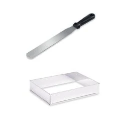 Lot Rectangle à Gâteau Extensible Et Spatule à Gâteaux