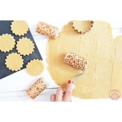 3 Mini Rouleaux Empreintes En Bois Interchangeables -Cuisine Fournitures Magasin 580018 4 3 3 mini rouleaux empreintes en bois interchangeables Scrapcooking