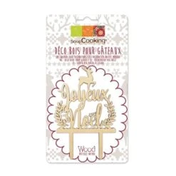 Kit De Décorations De Noël En Bois Pour Bûches Et Gâteaux -Cuisine Fournitures Magasin 589000 2 1 Kit de decorations de Noel en bois pour buches et gateaux Scrapcooking