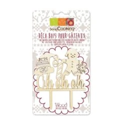 Kit De Décorations De Noël En Bois Pour Bûches Et Gâteaux -Cuisine Fournitures Magasin 589000 3 1 Kit de decorations de Noel en bois pour buches et gateaux Scrapcooking
