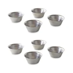 Lot 8 Moules Originaux à Pastéis De Nata - Flans Portugais