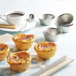 Lot 8 Moules Originaux à Pastéis De Nata - Flans Portugais -Cuisine Fournitures Magasin 59902 2 1 Lot 8 moules originaux a Pasteis de Nata flans portugais Artame