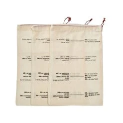 Set De 3 Sacs Coton Gradués -Cuisine Fournitures Magasin 603136 2 1 Set de 3 sacs coton gradues Elicuisine