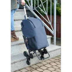 Chariot De Courses Avec Siège Bleu -Cuisine Fournitures Magasin 604011 3 4 Chariot de courses avec siege bleu Wenko by Maximex