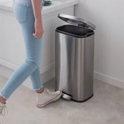 Poubelle De Cuisine En Inox 30 L 6 Poubelle De Cuisine En Inox 30 L -Cuisine Fournitures Magasin 604120 2 2 Poubelle de cuisine en inox 30 L Mathon