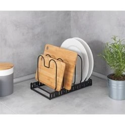 Rangement Extensible Pour Couvercles Et Poêles En Inox -Cuisine Fournitures Magasin 606022 3 1 Rangement extensible pour couvercles et Poeles en inox Wenko by Maximex