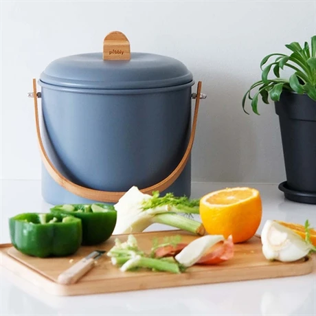 Seau à Compost D’intérieur Ardoise 7 L 2 Seau à Compost D’intérieur Ardoise 7 L – Image 2