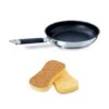 Set Poêle Anti-adhérente Rapid Cook 24 Cm Et 2 éponges Végétales