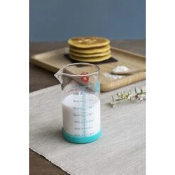 Verre Doseur En Verre Avec Silicone 200 Ml -Cuisine Fournitures Magasin 620022 2 4 Verre doseur en verre avec silicone 200 ml Pebbly