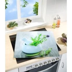 Protection Murale En Verre Jardin De Fines Herbes -Cuisine Fournitures Magasin 62020 2 1 Protection murale en verre Jardin de fines herbes Wenko by Maximex