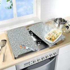 Set 2 Couvre-plaques Protection Motifs Granit -Cuisine Fournitures Magasin 62342 4 5 Set 2 couvre plaques protection motifs Granit Wenko by Maximex