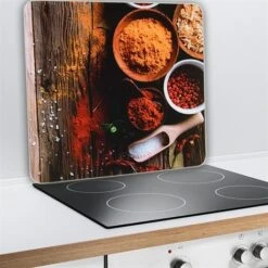 Protection Murale En Verre Epices -Cuisine Fournitures Magasin 62351 2 4 Protection murale en verre Epices Wenko by Maximex