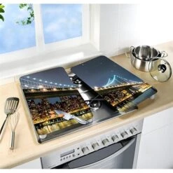 Set 2 Couvre-plaques Protection Motif Brooklyn