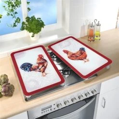 Set 2 Couvre-plaques Protection Motif Ferme