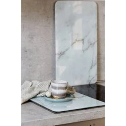 Set 2 Couvre-plaques Protection Motif Marbre 9 Set 2 Couvre-plaques Protection Motif Marbre -Cuisine Fournitures Magasin 62410 4 3 Set 2 couvre plaques protection motif marbre Wenko by Maximex