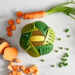 Joseph Joseph Panier Vapeur Pliable - Vert -Cuisine Fournitures Magasin 650119 2 1 Panier vapeur pliable Vert Joseph Joseph