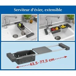Serviteur D'évier Multifonction Cami -Cuisine Fournitures Magasin 653453 4 3 Serviteur d evier multifonction Cami Wenko by Maximex
