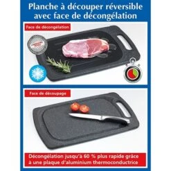Planche à Découper Et Décongeler Réversible -Cuisine Fournitures Magasin 653520 4 3 Planche a decouper et decongeler reversible Wenko by Maximex