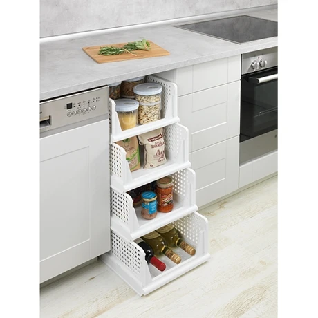 Set De 2 Casiers De Rangement Pliables Avec Glissières 2 Set De 2 Casiers De Rangement Pliables Avec Glissières – Image 2