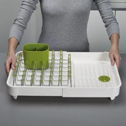 Joseph Joseph Egouttoir Extensible Avec Bonde -Cuisine Fournitures Magasin 654022 2 1 Egouttoir extensible avec bonde Joseph Joseph