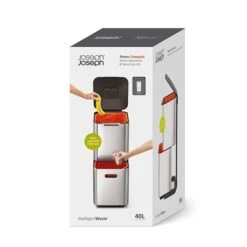 Joseph Joseph Poubelle Totem Pierre 40 L - 2 Compartiments 20 L -Cuisine Fournitures Magasin 658000 3 2 Poubelle Totem Pierre 40 L 2 compartiments 20 L Joseph Joseph