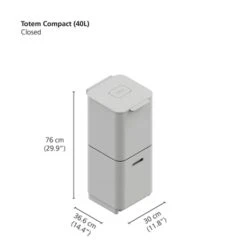 Joseph Joseph Poubelle Totem Pierre 40 L - 2 Compartiments 20 L -Cuisine Fournitures Magasin 658000 4 2 Poubelle Totem Pierre 40 L 2 compartiments 20 L Joseph Joseph