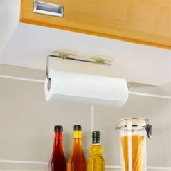 Porte Essuie-tout Chrome à Ventouse -Cuisine Fournitures Magasin 673060 3 4 Porte Essuie tout chrome a ventouse Wenko by Maximex