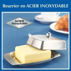 Beurrier En Acier Inoxydable -Cuisine Fournitures Magasin 673167 2 1 Beurrier en acier inoxydable Wenko by Maximex
