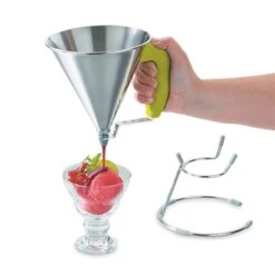 De Buyer Entonnoir à Piston Vert -Cuisine Fournitures Magasin 67351 2 1 Entonnoir a piston vert De Buyer