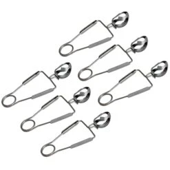 Lot De 6 Pinces à Escargot Inox