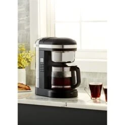KitchenAid Machine à Café électrique Onyx 1,7 L 1100 W 5KCM1209EOB -Cuisine Fournitures Magasin 700028 4 1 Machine a cafe electrique onyx 1 7 L 1100 W 5KCM1209EOB Kitchenaid