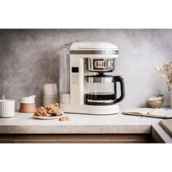 KitchenAid Machine à Café électrique Crème 1,7 L 1100 W 5KCM1209EAC -Cuisine Fournitures Magasin 700031 4 1 Machine a cafe electrique creme 1 7 L 1100 W 5KCM1209EAC Kitchenaid