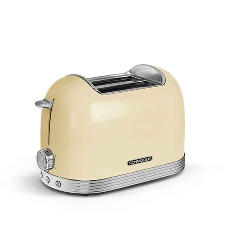 Schneider® Grille-pain 2 Fentes 815 W SCT02CR Crème 2 Schneider® Grille-pain 2 Fentes 815 W SCT02CR Crème – Image 2