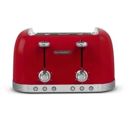 Schneider® Grille-pain 4 Fentes 1630 W SCT04R Rouge
