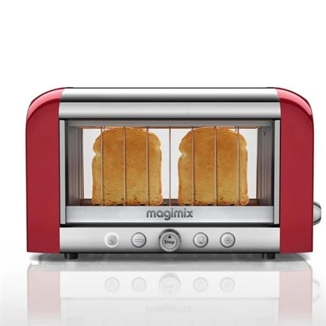 Magimix Toaster Vision Panoramique Rouge 11540 1 Magimix Toaster Vision Panoramique Rouge 11540