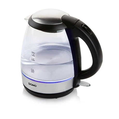 Domo Bouilloire En Verre Led Bleu 2200 W 2 Domo Bouilloire En Verre Led Bleu 2200 W – Image 2