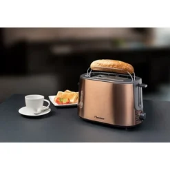 Bestron Grille-pain 2 Tranches 1000 W Coloris Cuivre -Cuisine Fournitures Magasin 702102 2 1 Grille pain 2 tranches 1000 W coloris cuivre Bestron