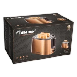 Bestron Grille-pain 2 Tranches 1000 W Coloris Cuivre -Cuisine Fournitures Magasin 702102 4 1 Grille pain 2 tranches 1000 W coloris cuivre Bestron