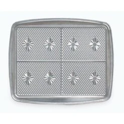 2 Plaques 4 Gaufrettes Fonte Aluminium 23,8 Cm 030221