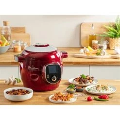 Moulinex Multicuiseur électrique Intelligent Cookéo 6 L 1600 W Rouge -Cuisine Fournitures Magasin 711015 2 1 Multicuiseur electrique intelligent Cookeo 6 L 1600 W rouge Moulinex