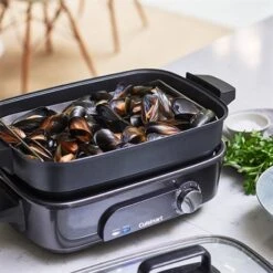 Cuisinart Multicuiseur électrique Cooking 4,7 L 1400 W Bleu Nuit -Cuisine Fournitures Magasin 713018 3 3 Multicuiseur electrique Cooking 4 7 L 1400 W bleu nuit Cuisinart