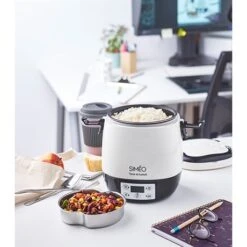 Lunch Box électrique Programmable 1,5 L 300 W Blanc Et Noir -Cuisine Fournitures Magasin 728063 3 4 Lunch box electrique programmable 1 5 L 300 W blanc et noir Simeo