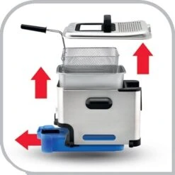 Friteuse Semi-pro Oleo Clean Inox FR804000 -Cuisine Fournitures Magasin 75059 3 2 Friteuse semi pro Oleo Clean inox FR804000 Seb