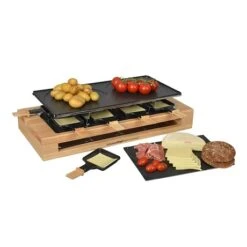 Appareil à Raclette Bamboo 8 Poêlons Et 2 Double Poêlons 1500 W KCWOOD.8.MAXI -Cuisine Fournitures Magasin 760305 3 4 Appareil a raclette Bamboo 8 poelons et 2 double poelons 1500 W KCWOOD 8 MAXI Kitchen Chef Professional